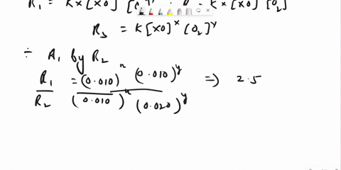 6-for-the-reaction-2-xo-o2-2-xo2-some-data-obtained-from-measurement-of-the-initial-rate-of-reaction-at-varying-concentrations-are-given-below-run-xo-o2-rate-mmol-l-1-s-1-1-0010-0010-25-2-00-66373