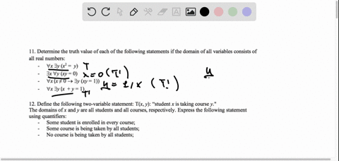 11-determine-the-truth-value-of-each-of-the-following-statements-if-the-domain-of-all-variables-consists-of-all-real-numbers-vx-3y-y-jx-vy-xy-0-vx-x0-v-jy-xy-1-vx-jylx-y1-12-define-the-follo-85736