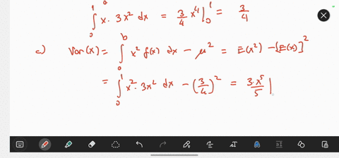 let-x-be-a-continuous-random-variable-with-a-probability-density-function-given-by-c-x2-for-0-x-1-fx-0-otherwise-find-a-the-constant-c-the-mean-of-x-63-variance-and-standard-deviation-of-x-p-27755