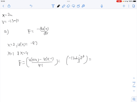 a-conservative-force-fx-acts-on-a-20-mathrmkg-particle-that-moves-along-an-x-axis-the-potential-en-2-55384