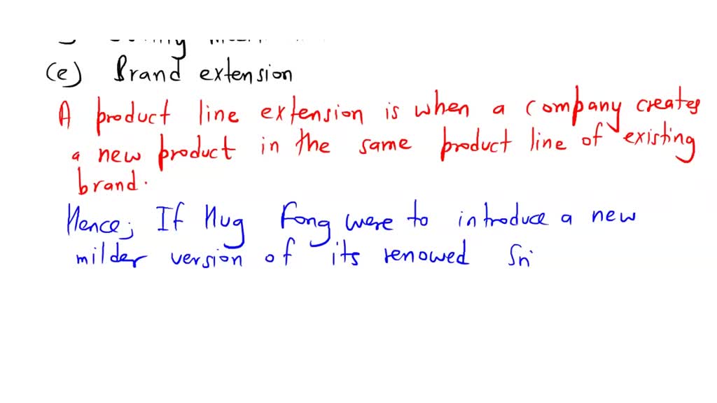 SOLVED If Huy Fong were to introduce a new milder version of its