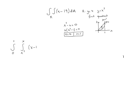 evaluate-19da-where-r-is-the-region-in-the-first-quadrant-enclosed-between-y-x-and-y-x3-r-round-to-two-decimal-places-27907