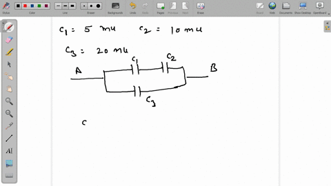a-find-the-equivalent-capacitance-between-points-a-and-b-for-the-group-of-capacitors-connected-as-shown-in-figure-2-if-c1-5mu-f-c210mu-f-and-c3-20mu-f-b-if-the-potential-difference-between-points-a-an