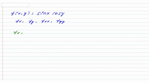 find-partial-derivatives-fx-fy-fxx-fyy-fxy-and-fyx-of-fxy-sinxcosy-16616