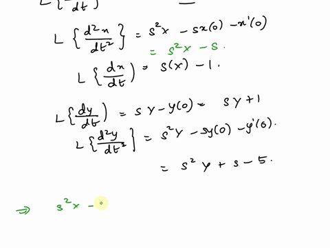 use-the-laplace-transform-to-solve-the-given-system-of-differential-equations-d2x-dx-dy-0-dt2-dt-dt-dy-dy-_-4dx-0-dt2-dt-dt-x0-1-x0-0-y0-1-y0-5-xt-yt-13087
