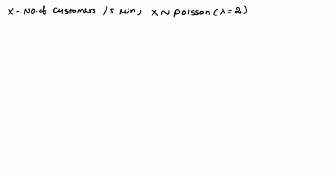 the-number-of-customers-arriving-per-five-minute-period-at-a-certain-shop-has-a-poission-distribution-with-a-mean-lambda-equal-to-2-what-is-the-probability-that-there-will-be-no-customers-ar-23862