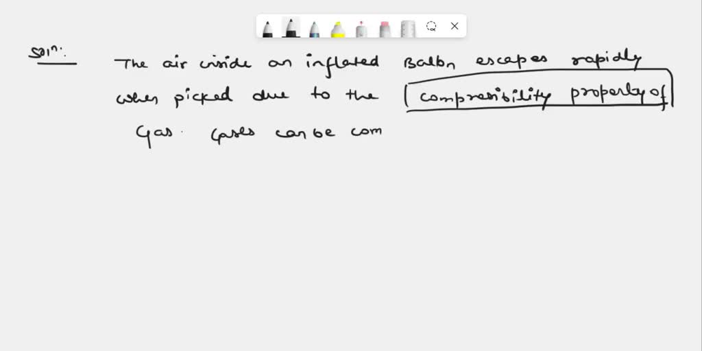 SOLVED What happens when an inflated air balloon is pricked with a pin