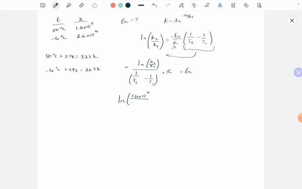 SOLVED The rate constant for certain reaction is measured at two