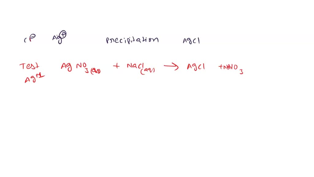 SOLVED The confirmatory test for chloride ion with silver ion is the