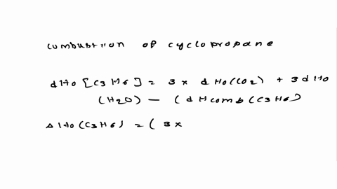 the-standard-enthalpy-of-combustion-of-cyclopropane-is-2091-kj-mol1-at-25-c-a-from-this-information-and-enthalpy-of-formation-data-for-co2g-and-h2ol-calculate-the-enthalpy-of-formation-of-cy-66065