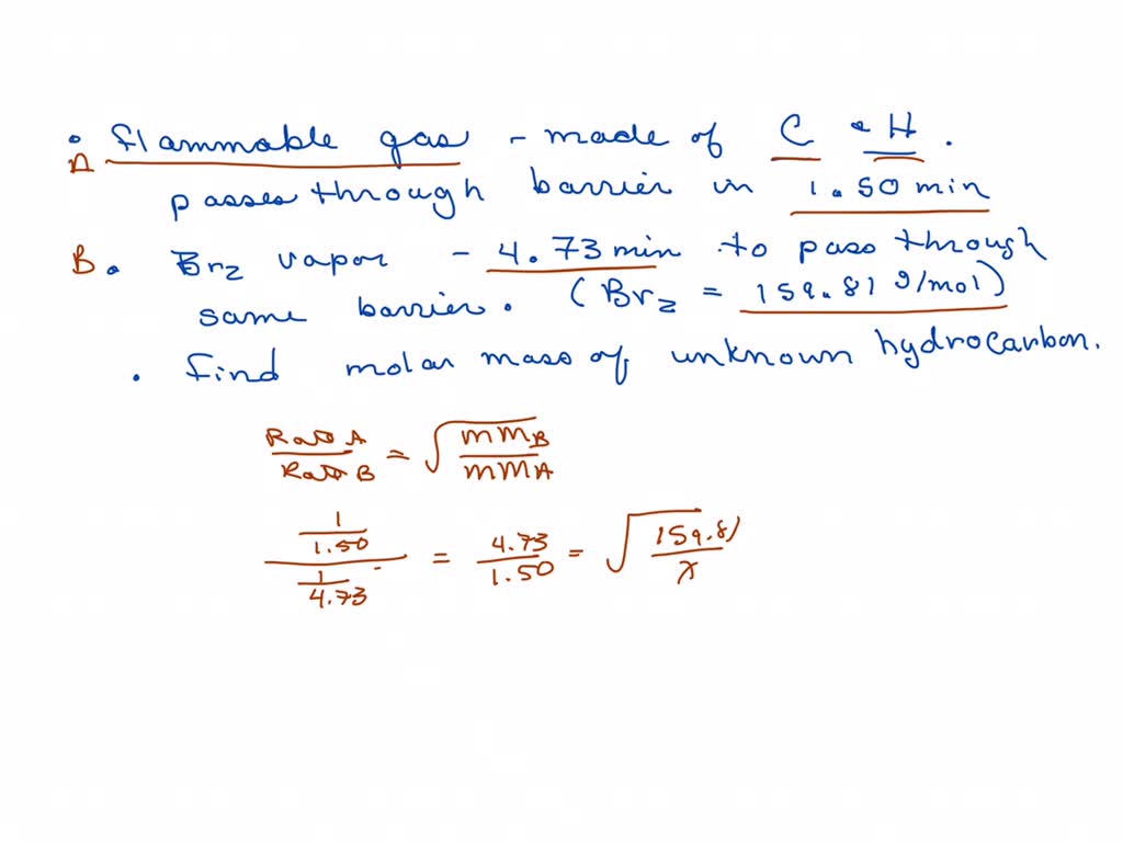 SOLVED A flammable gas made up only of carbon and hydrogen is found to