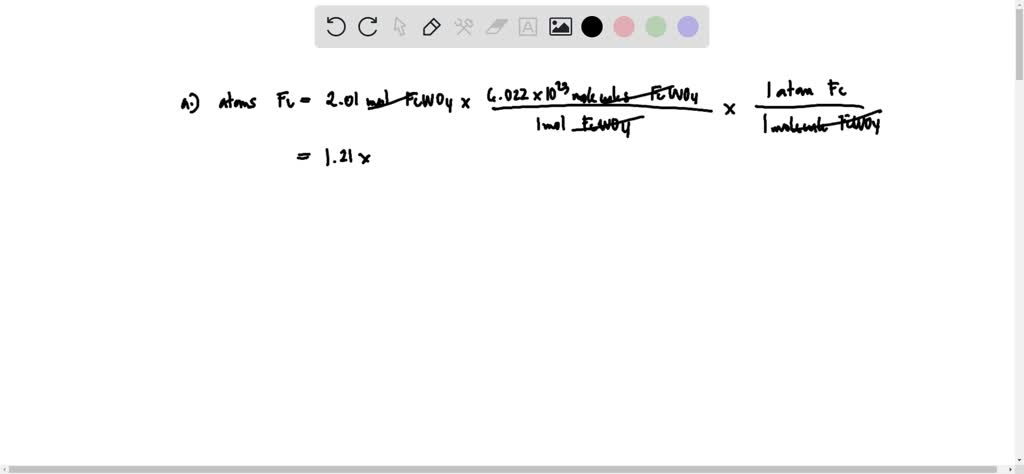 Solved: How Many Atoms Of Iron Are There In 2.01 Moles Of Each Of The 