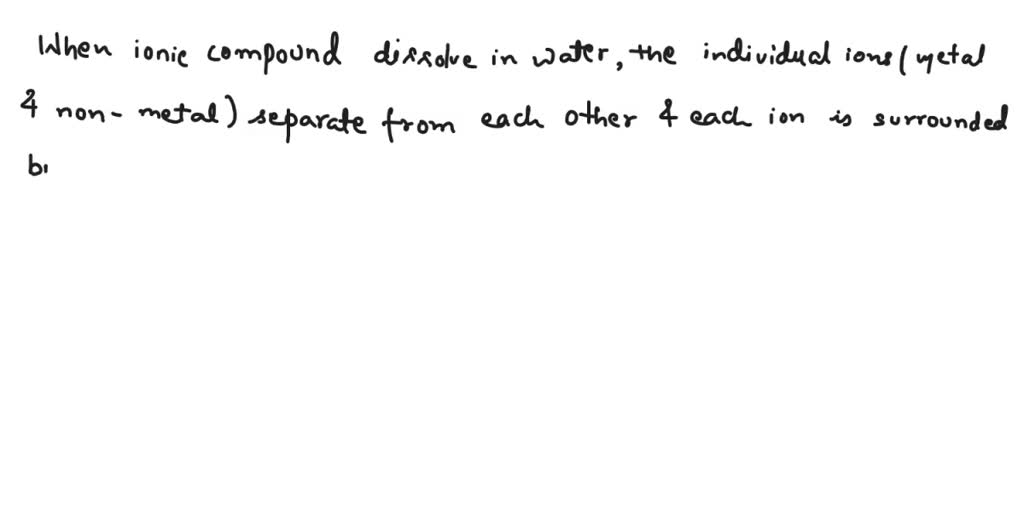 SOLVED: Which statement accurately describes part of the dissolving ...