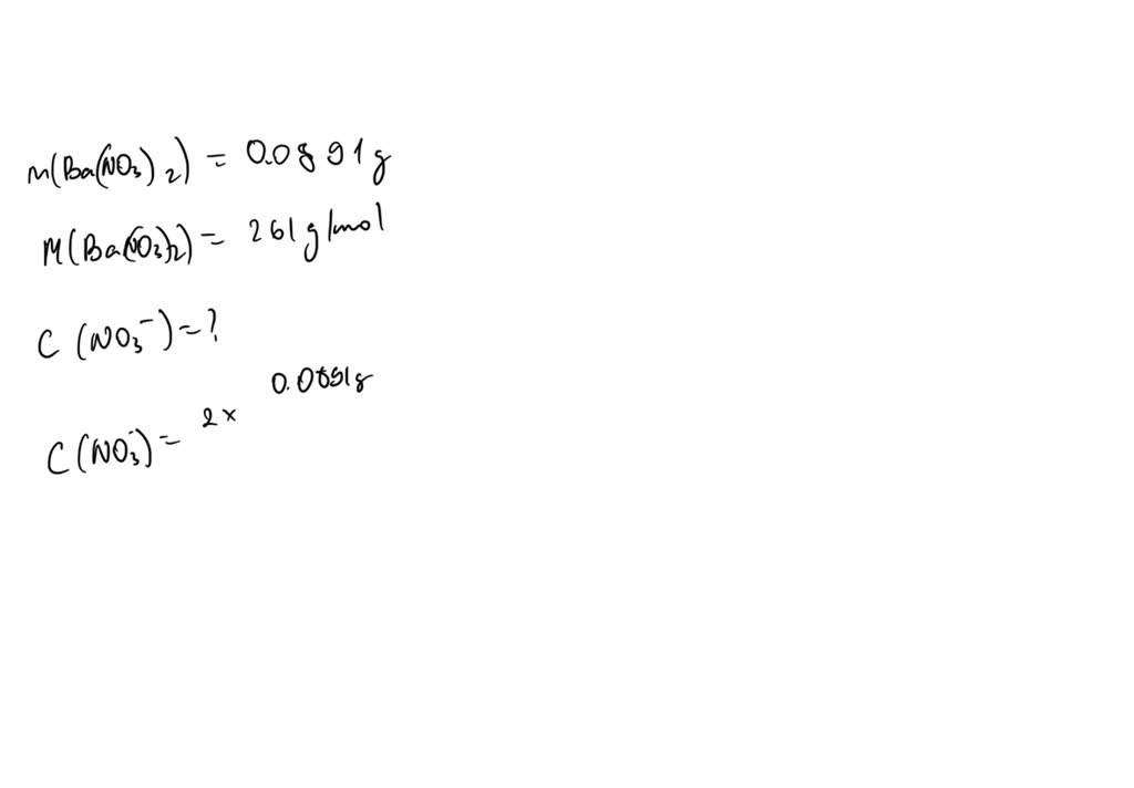 SOLVED Suppose [3.6 g of copper(II) nitrate dissolved in [00, IL of 0.