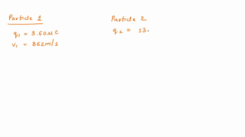 particle-1-with-a-charge-q1-360-mc-and-a-speed-v1-862-ms-travels-at-right-angles-to-a-uniform-magnetic-field-the-magnetic-force-it-experiences-is-particle-2-with-a-charge-q2-530-mc-and-a-spe-05217