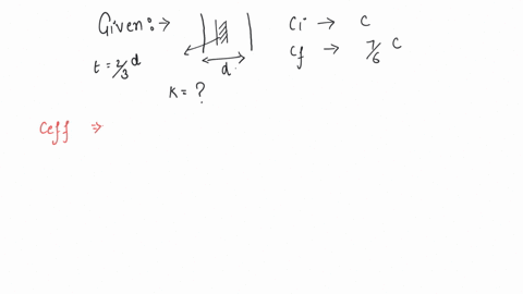 the-capacitance-of-a-capacitor-becomes-76-times-its-original-value-if-a-dielectric-slab-of-thickness-t23d-is-introduced-in-between-the-plates-d-is-the-separation-between-the-plates-what-is-the-dielect