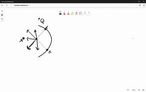 a-thin-semicircular-rod-has-total-charge-q-uniformly-distributed-along-it-a-negative-point-charge-q-is-placed-a5-shown-test-charge-q-is-piaced-at-point-c-point-is-equidistant-from-q-and-from-89538