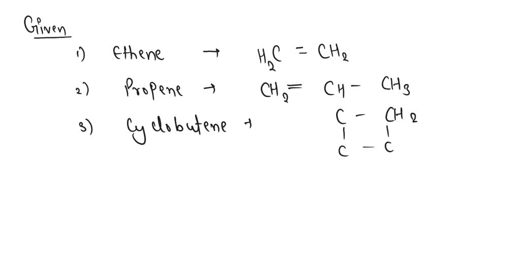 Solved Types Of Unsaturated Hydrocarbons Models Of Unsaturated Hydrocarbons Compound Condensed