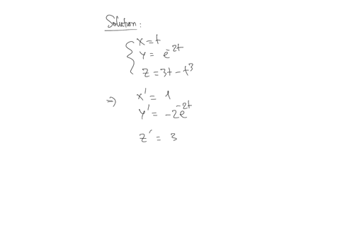 find-parametric-equations-for-the-tangent-line-to-the-curve-with-the-given-parametric-equations-at-the-specified-point-x-t-y-e-2t-z-3t-t3-0-1-0-xtytz-15576