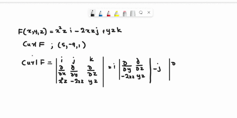 find-the-curl-of-the-vector-field-at-the-given-point-fx-y-z-x2zi-2xzj-yzk-5-9-1-curl-f-73825