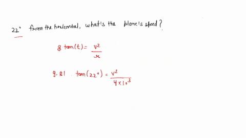 an-airplane-goes-into-a-turn4-0-km-in-radius-if-the-banking-angle-22-from-the-horizontal-whats-the-planes-speed