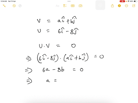 two-perpendicular-vectors-u-in-the-x-y-plane-the-vector-u6i-8j-and-v20-what-are-the-components-of-v