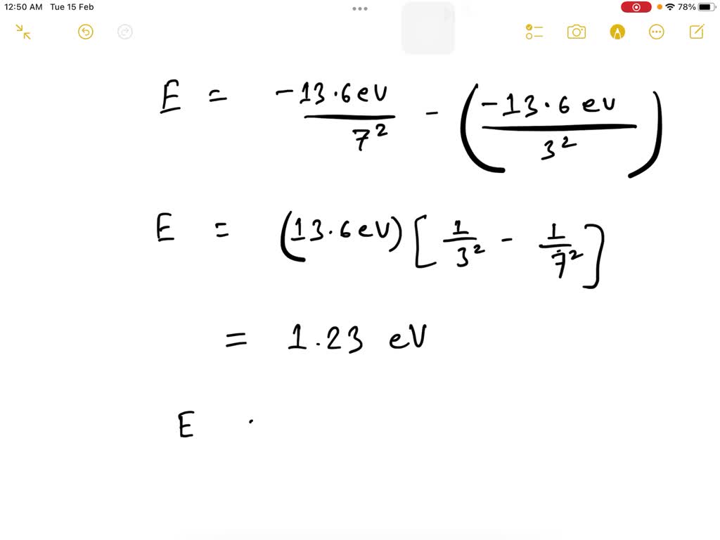 SOLVED Determine the wavelength of the light absorbed when an electron