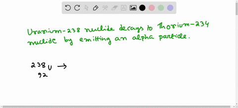 suppose-a-uranium-238-nuclide-decays-into-a-thorium-234-nuclide-by-emitting-an-alpha-particle-_-complete-the-nuclear-chemical-equation-below-so-that-it-describes-this-nuclear-reaction-238-3-24599