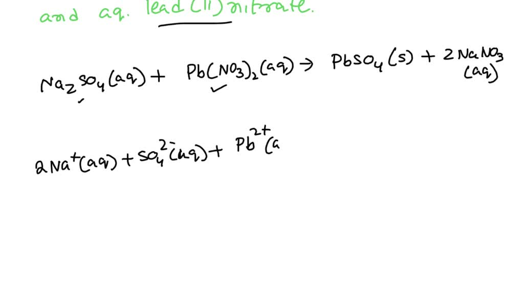 SOLVED Write the balanced net ionic equation for the reaction of