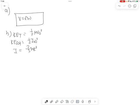 a-bowling-ball-of-mass-m-and-radius-r-rolls-on-a-flat-bowling-lane-you-may-assume-that-the-ball-is-solid-with-unform-density-a-if-the-bowling-ball-is-rolling-without-slipping-show-how-to-rel-34573