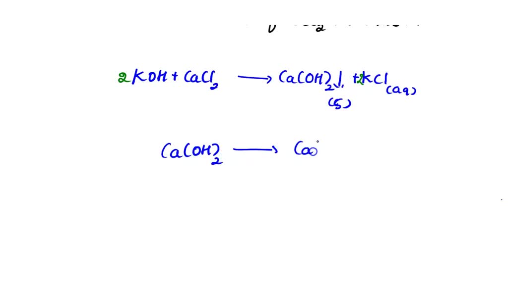 SOLVED Potassium hydroxide is used to precipitate each of the cations