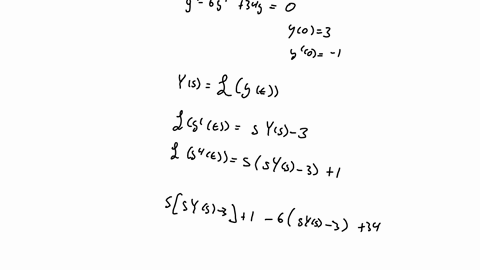 consider-the-initial-value-problem-for-function-y-given-by-yprime-prime-6-yprime34-y0-quad-y03-quad-yprime0-1-part-1-finding-ys-a-find-the-laplace-transform-of-the-solution-ysmathcallyt-ys3-mathrms-19