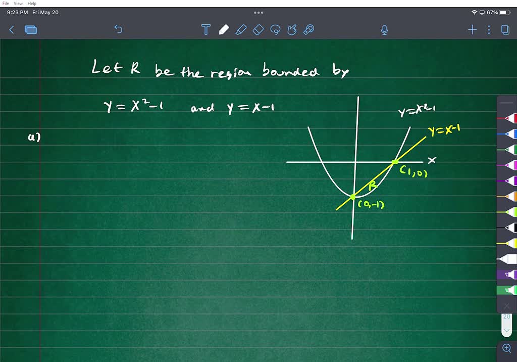 solved-problem-2-point-let-r-be-the-region-in-the-plane-bounded-below-by-the-parabola-x-and