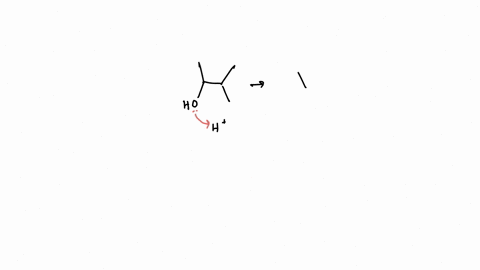 for-the-dehydration-shown-use-curved-arrows-to-show-the-formation-of-the-carbocation-intermediate-in-the-presence-of-sulfuric-acid-hzso4-then-draw-the-structure-of-the-major-product-of-the-e-02833