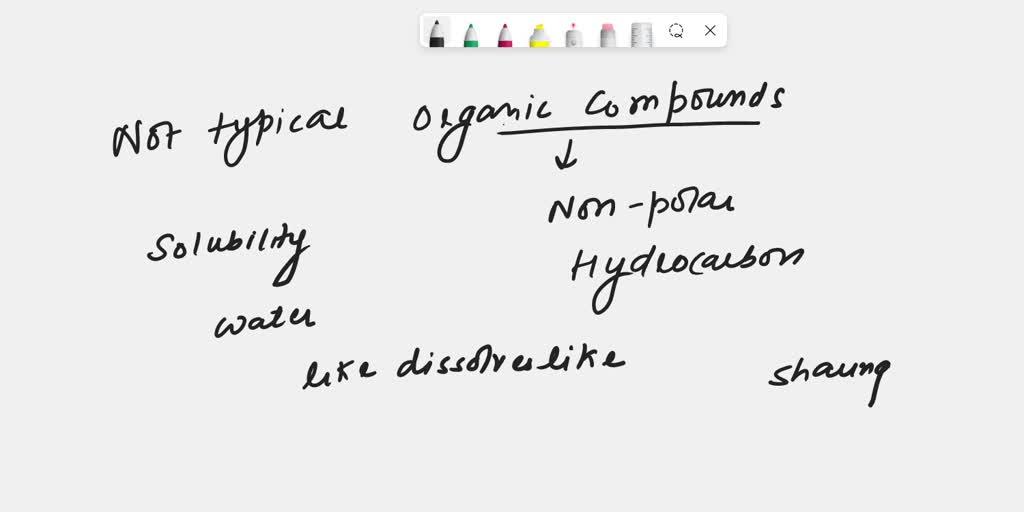SOLVED Which of the following is NOT typical of most organic compounds