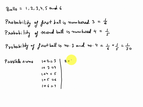 a-bag-contains-6-identical-balls-numbered-1-2-3-4-5-and-6-a-ball-is-randomly-selected-then-without-replacement-a-second-ball-is-randomly-selected-a-what-is-the-probability-that-the-first-bal-67748