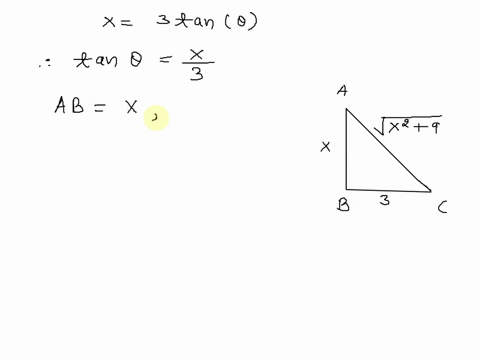 suppose-that-x-3-tan0-find-an-expression-for-cos0-in-terms-of-x-_-hint-draw-a-triangle-9x2-9x2-3x-9-x2-9z2-43244