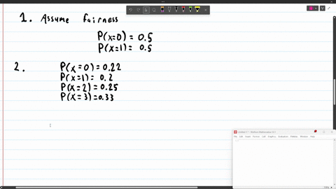 express-the-tossing-of-one-coin-as-a-probability-distribution-of-x-the-number-of-heads-occurring-that-is-x-1-if-a-head-occurs-and-x-0-if-a-tail-occurs-give-your-answers-correct-to-one-decima-04625