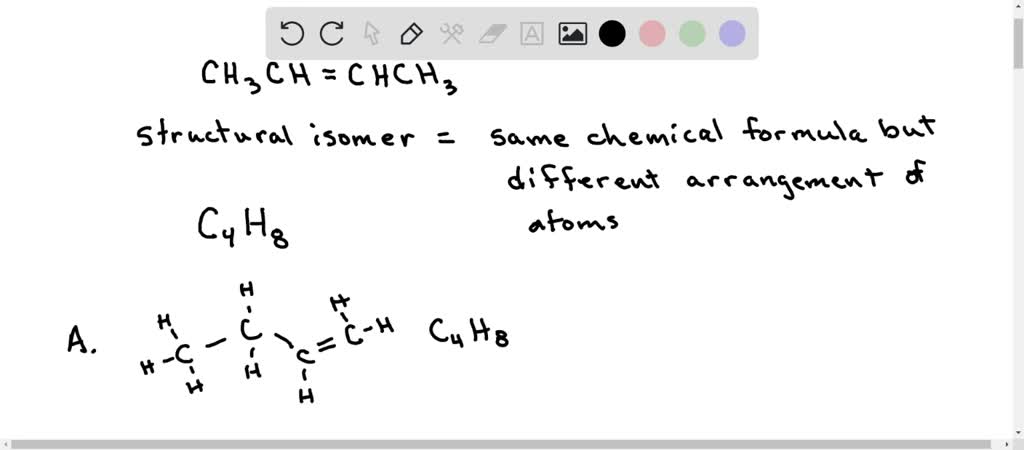 SOLVED: Which compound is not a constitutional isomer of 2-butene ...