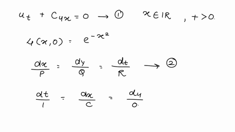 solve-the-initial-value-problem-utcux0-xr-t0-ux0ex2-xr-pick-c-2-and-sketch-the-solution-surface-and-several-time-snapshots-do-you-see-a-traveling-wave-sketch-the-characteristic-curves-in-the-84341