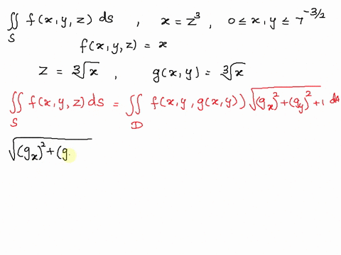 calculate-sfxyzds-for-part-of-the-surface-xz3-where-0xy732fxyzx-03532