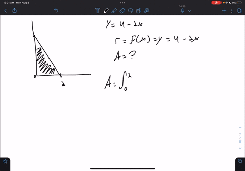 below-is-sketch-of-the-region-bounded-by-the-line-y-4-2x-the-line-y-0-and-the-line-x-0-click-on-the-graph-to-enlarge-it-a-solid-is-obtained-by-rotating-this-region-about-the-x-axis-a-cross-s-34941
