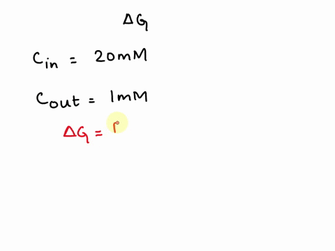 consider-a-membrane-at-298-k-that-has-na-at-the-concentration-of-20-mm-inside-and-1-mm-outside-with-the-voltage-being-50-mv-higher-in-the-interior-calculate-the-molar-free-energy-difference-64076