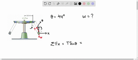 A "swing ride" is shown in the figure. Calculate the...