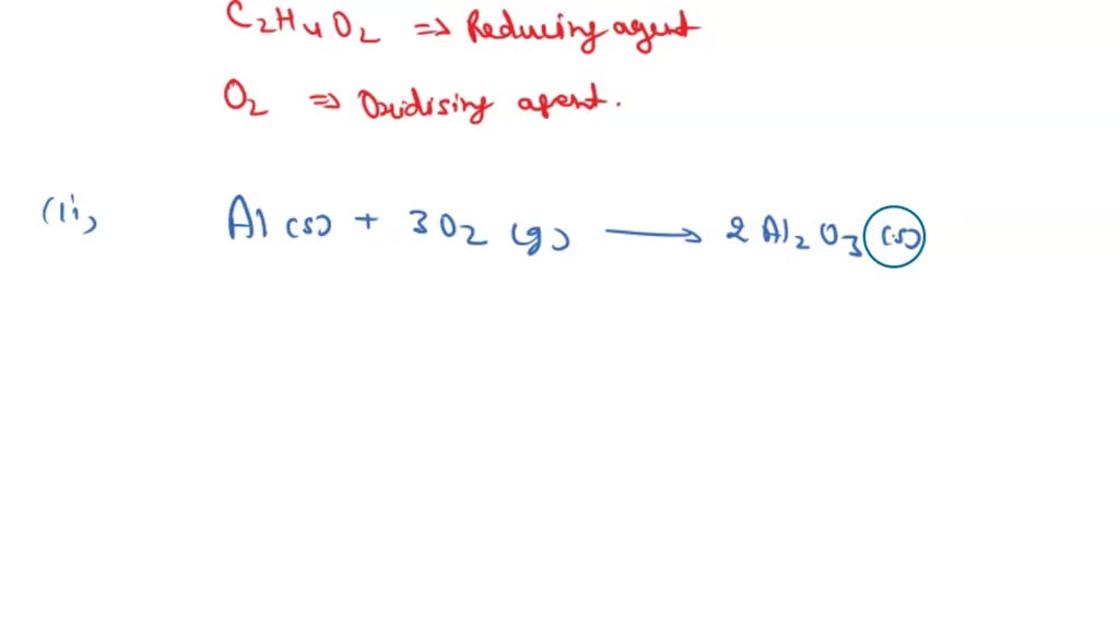 SOLVED 1. Balance the following reaction C2H4O O2 CO2 H2O