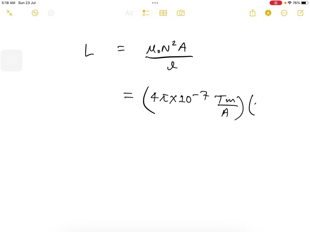 SOLVED: A solenoid is made of 301 turns of wire, wrapped around a ...