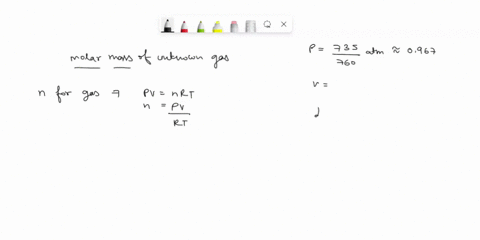 a-large-flask-is-evacuated-and-found-to-weigh-134567-g-it-is-then-filled-to-a-pressure-of-735-torr-at-31-celcius-with-a-gas-of-unknown-molar-mass-and-then-weighed-its-mass-is-137456-g-the-ga-83612