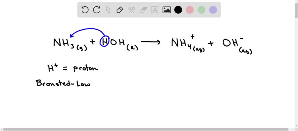 Solved: When Ammonia Gas Dissolves In Water It Acts As A A Arrhenius 