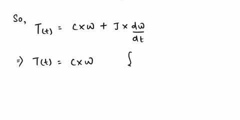 1a-certain-rotational-system-has-an-inertia-j50-kg-m-and-a-viscous-damping-coefficient-c-10-nmsrad-the-torque-tt-is-applied-by-dc-motor-the-mathematical-model-of-the-system-is-liri10-jcw-tt-55027