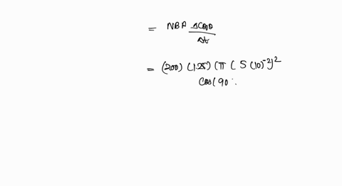 The generator coil is rotated through three-fourth of a...